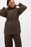 Quilted Drawcord Jacket  Coffee Bean  hi-res