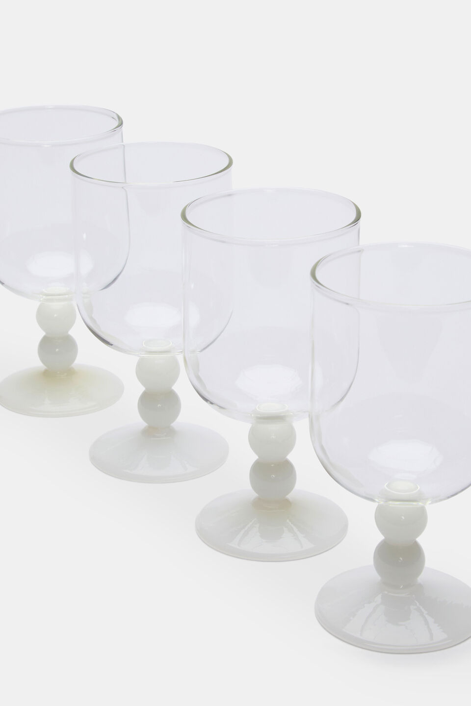 Aurora Wine Glass Set of 4  White