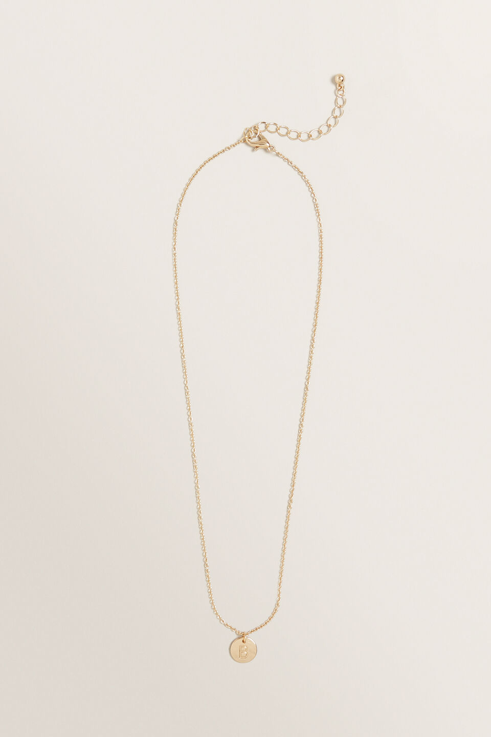 Initial Disc Necklace  