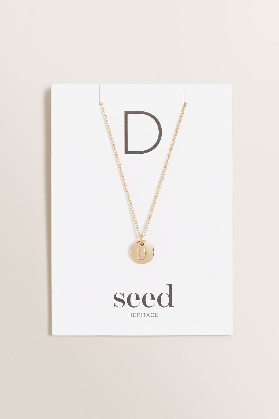 Initial Disc Necklace  