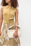 Leather Curved Mini Bag  Tofu  hi-res