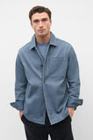 Garment Dyed Twill Overshirt  Storm Blue  hi-res