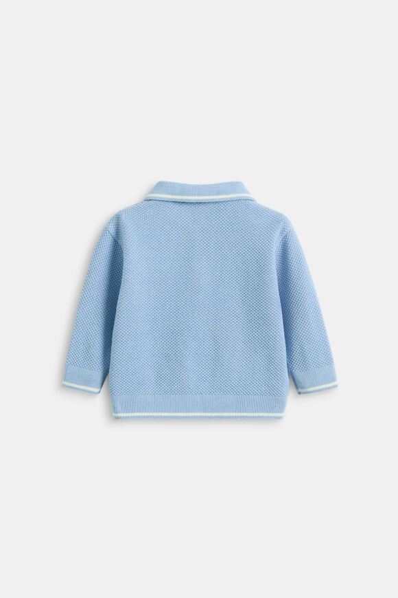 Essential Knit Polo  Cloud Blue  hi-res