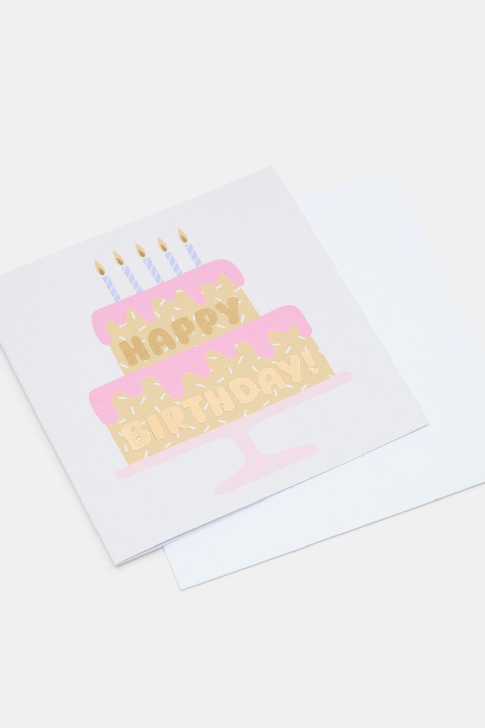 Happy Birthday Cake Card  Multi