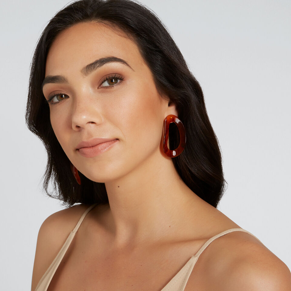 Moulded Tort Earrings  