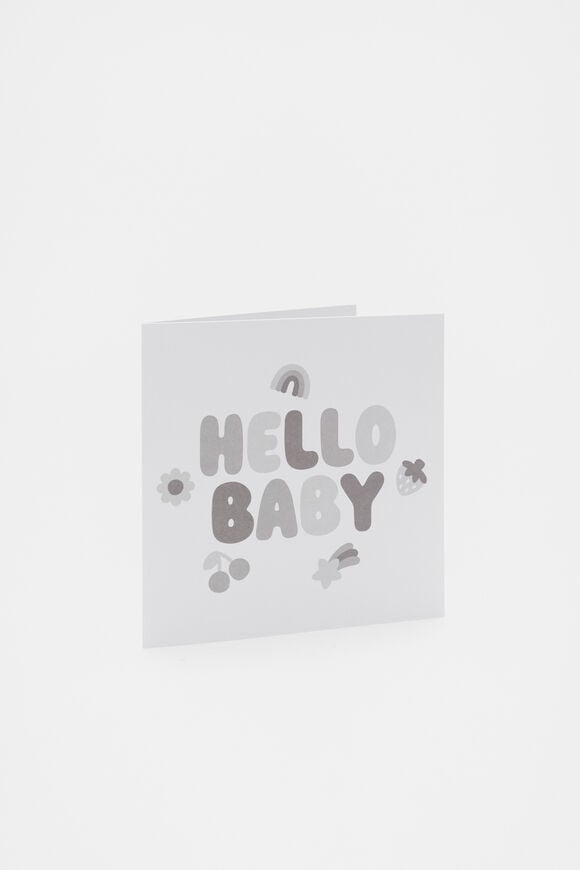 Hello Baby Card  Multi  hi-res