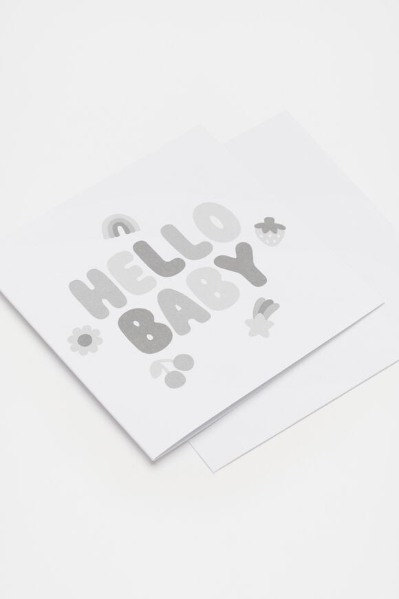 Hello Baby Card  Multi  hi-res