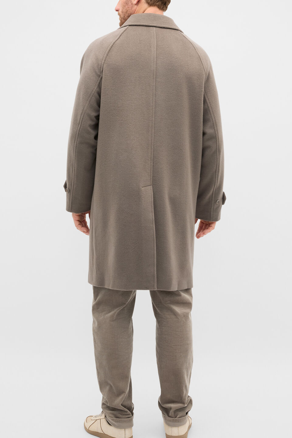 Wool Blend Coat  Taupe