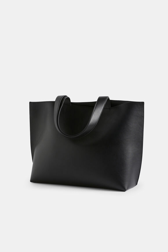 Logo Detail Tote  True Black  hi-res