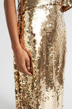 Sequin Midi Skirt  Soft Gold  hi-res