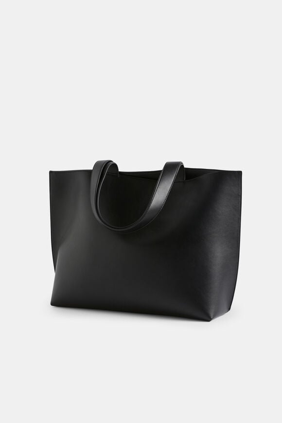 Logo Detail Tote  True Black  hi-res