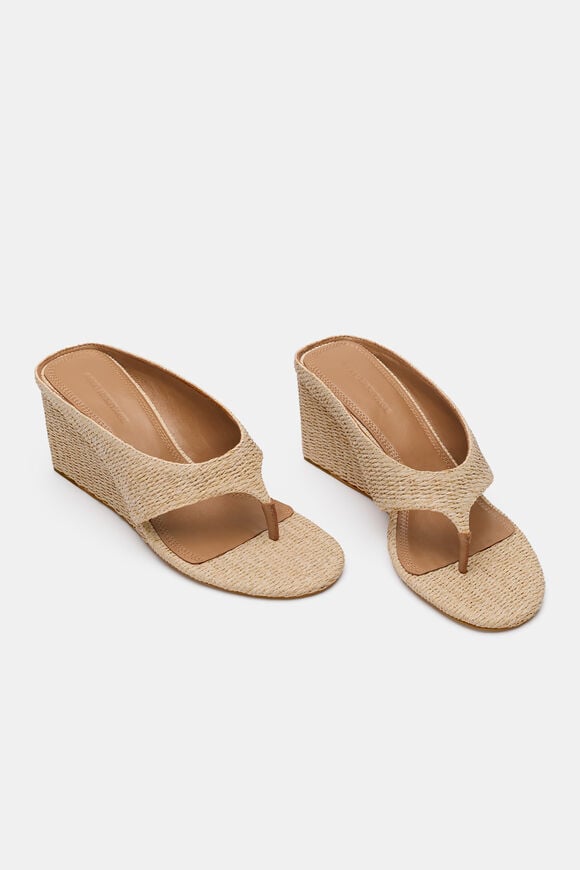 Tove Fine Weave Wedge  Ecru  hi-res