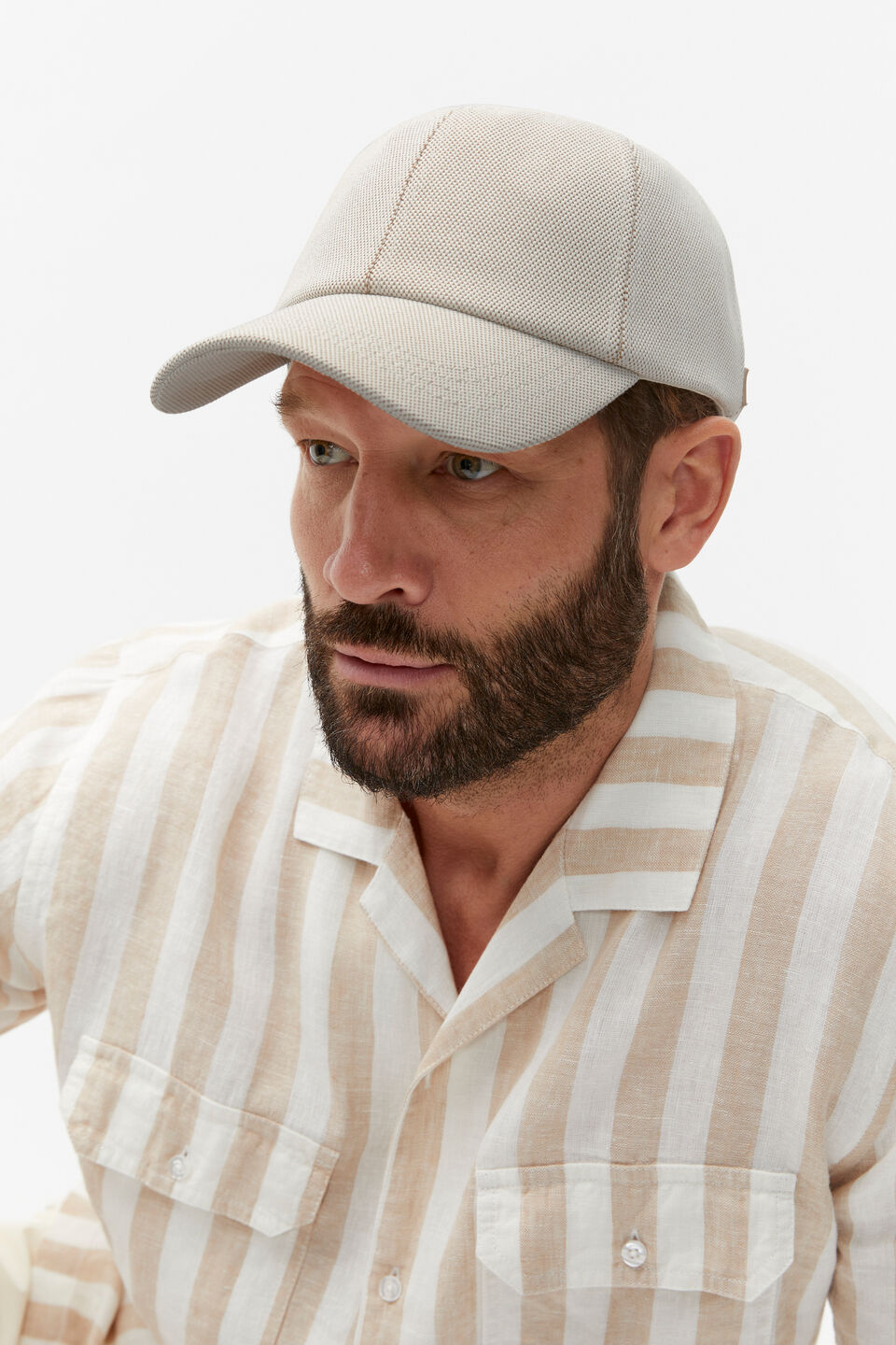 Canvas Baseball Cap  Natural