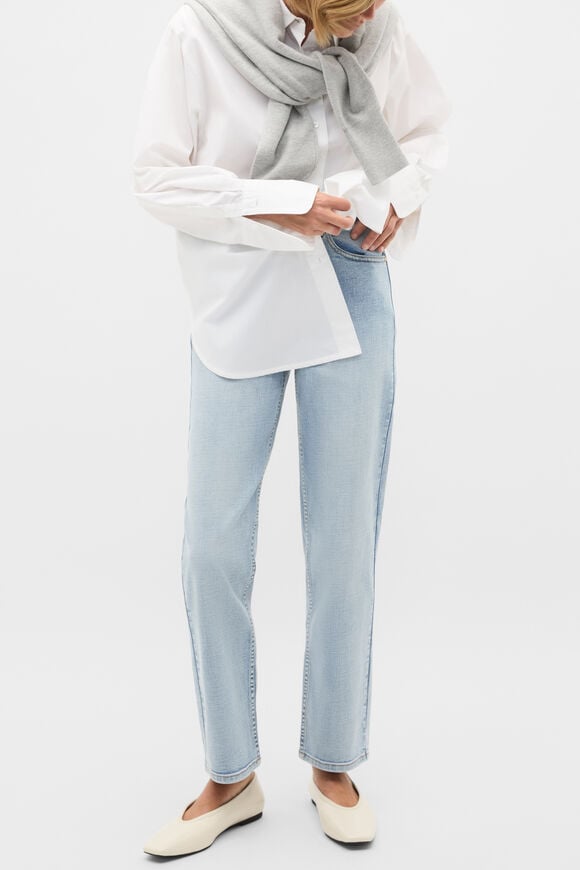 Core Straight Leg Stretch Jean  Mid Blue Wash  hi-res