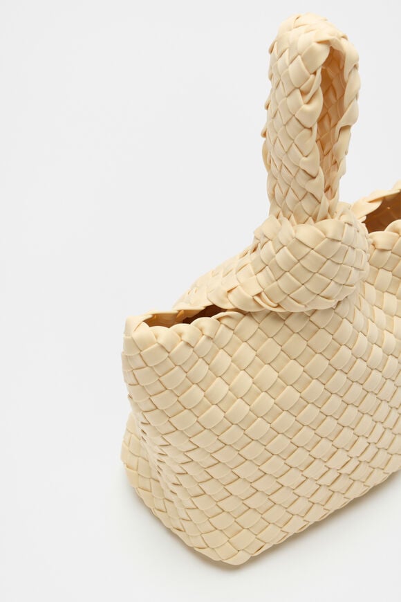 Woven Textured Mini Tote  Marzipan  hi-res