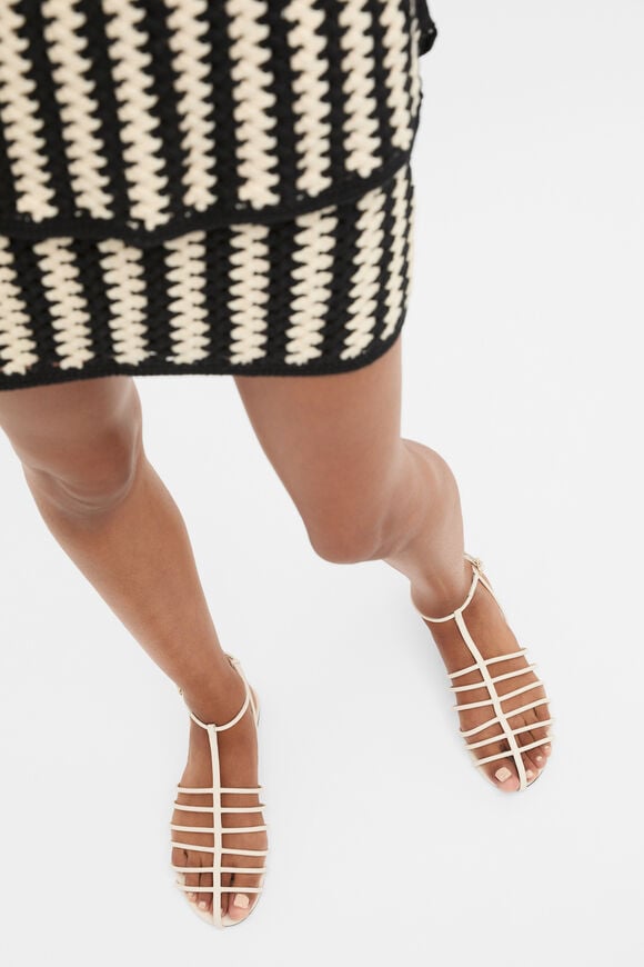 Vera Fine Caged Sandal  Cream  hi-res