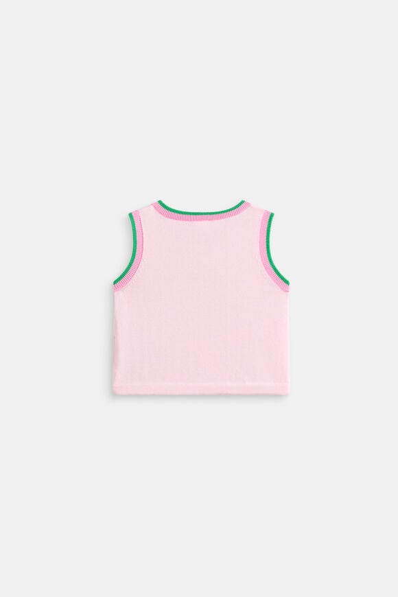 Flower Knit Tank  Pink Lemonade  hi-res
