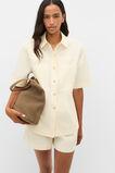 Cotton Poplin Utility Shirt  Coconut Cream  hi-res