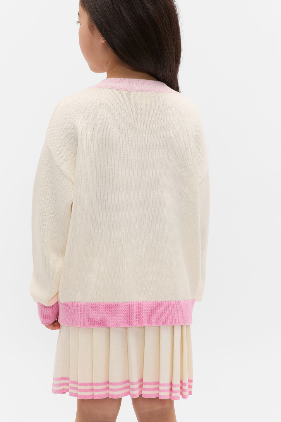 Logo Knit Sweater  Classic Cream