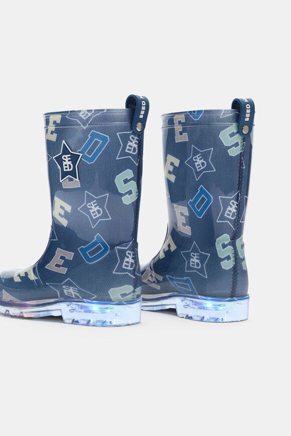 Light Up Gumboot  French Navy  hi-res
