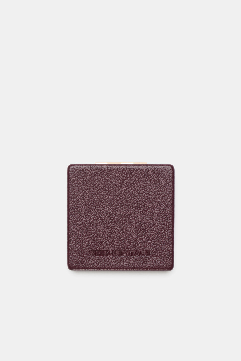 Compact Mirror  Plum Red