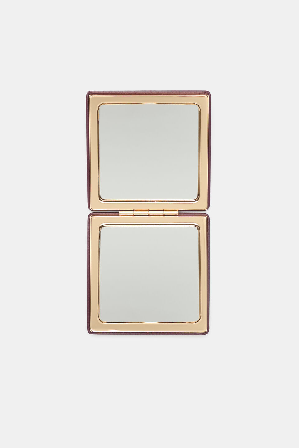 Compact Mirror  Plum Red