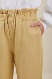 Linen Paperbag Waist Pant  Fawn  hi-res