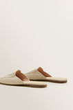 Linen Open Back Mule    hi-res