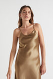 Satin Slip Dress  Deep Brass  hi-res