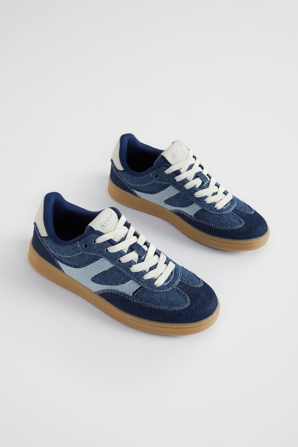 Denim Retro Trainer  Denim