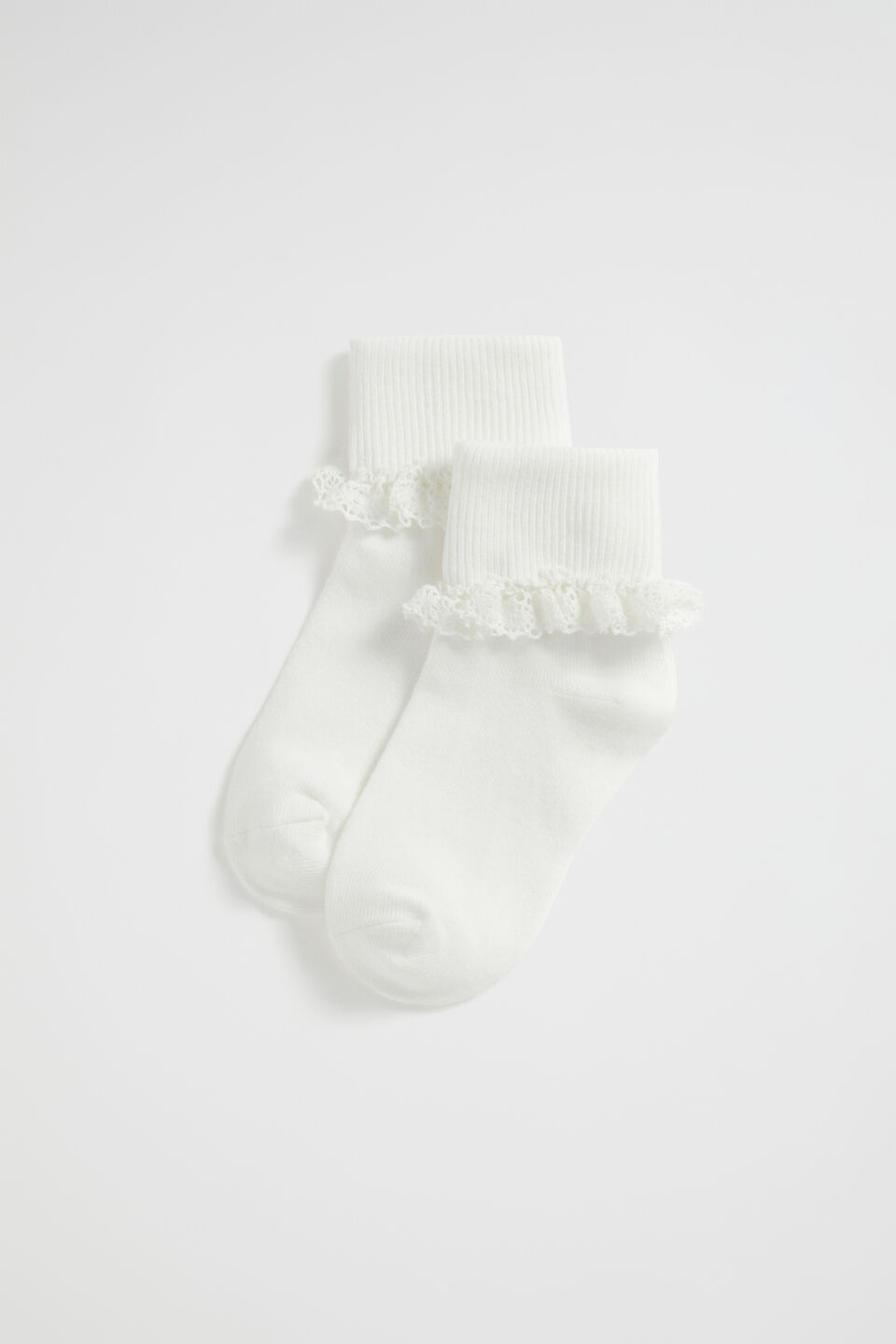 Frill Sock  Vanilla