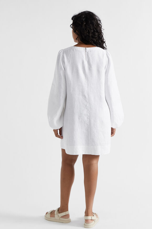 Core Linen Mini Dress  Whisper White  hi-res
