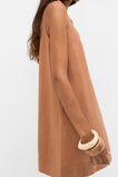 Linen V Neck Mini Dress  Copper  hi-res