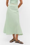 Linen Minimalist Skirt  Eucalyptus  hi-res