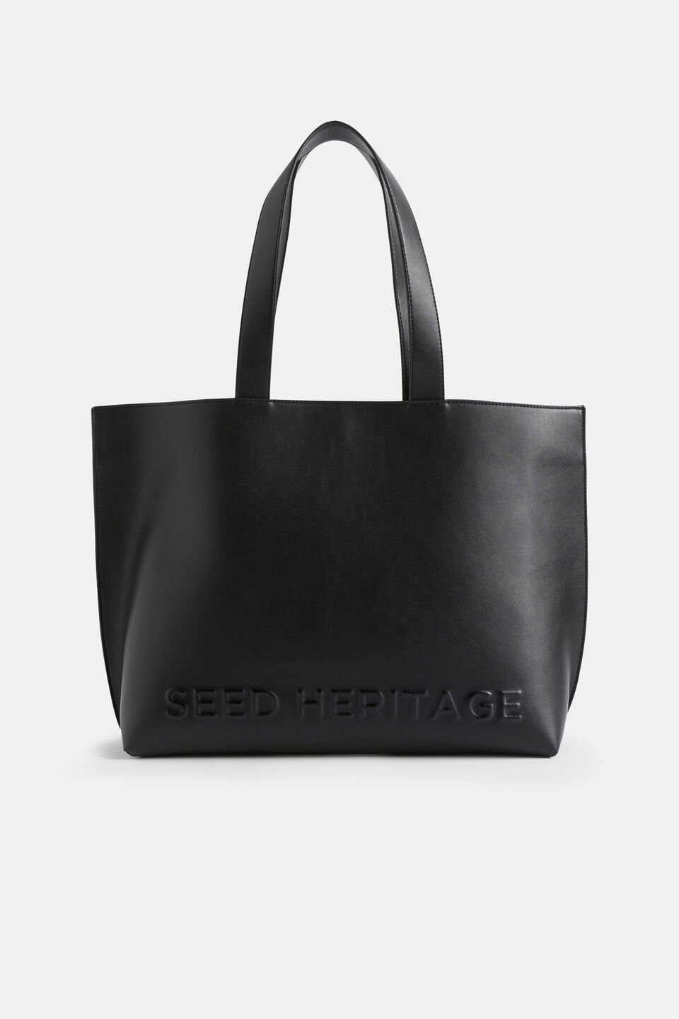 Logo Detail Tote  True Black