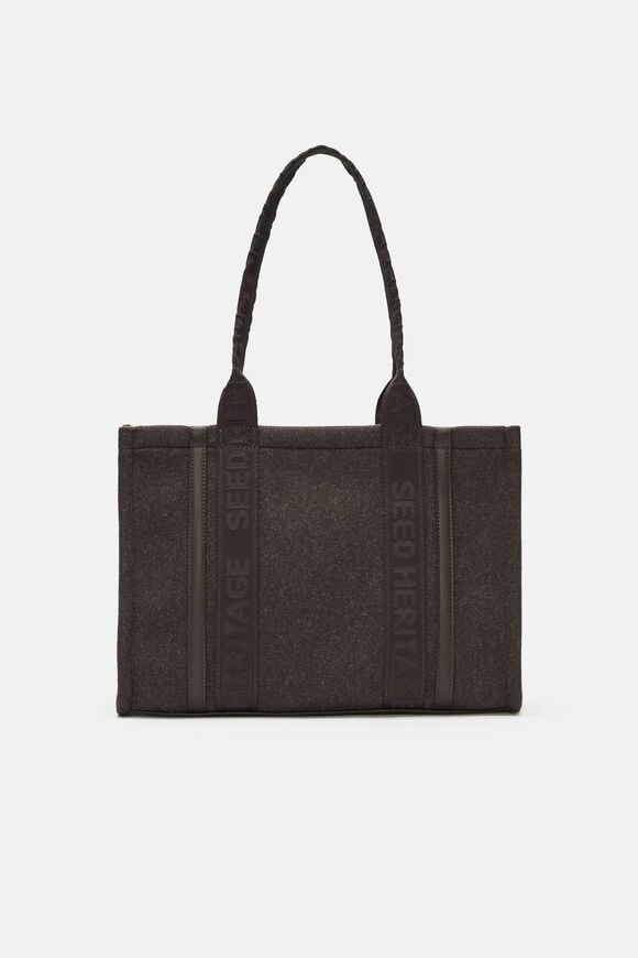 Felt Tote  Coffee Bean  hi-res