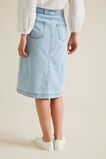 Denim Midi Skirt    hi-res