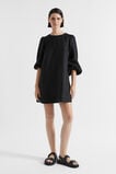 Core Linen Mini Dress  Black  hi-res