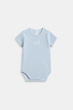 Core Rib Logo Bodysuit  Blue Stripe  hi-res