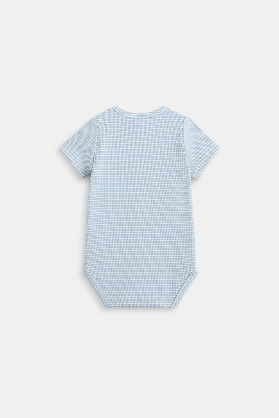 Core Rib Logo Bodysuit  Blue Stripe
