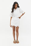 Lace Broderie Mini Skirt  Whisper White  hi-res