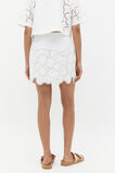 Lace Broderie Mini Skirt  Whisper White  hi-res