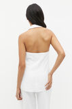 Textured Utility Halter Vest  Whisper White  hi-res