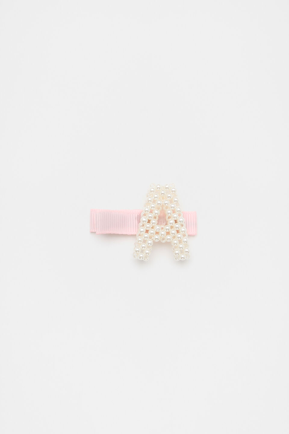 Initial Pearl Duck Clip  A