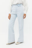 Denim Wide Leg Rigid Jean  Stone Blue Wash  hi-res