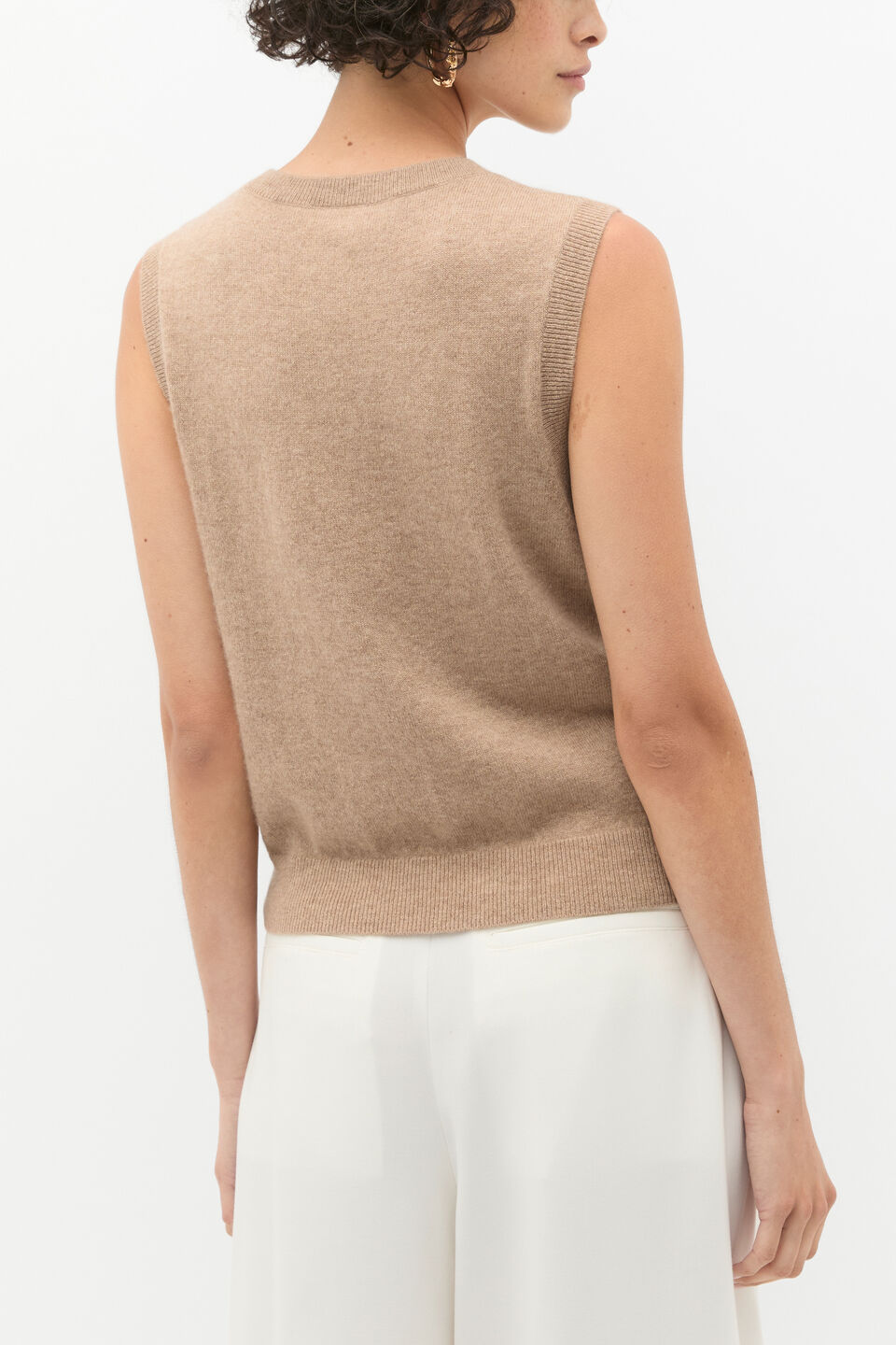 Cashmere Knit Vest  Cookie Marle