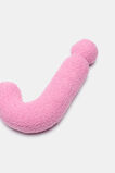 Pink Boucle Initial Cushion  J  hi-res