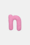 Pink Boucle Initial Cushion  N  hi-res