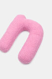 Pink Boucle Initial Cushion  N  hi-res