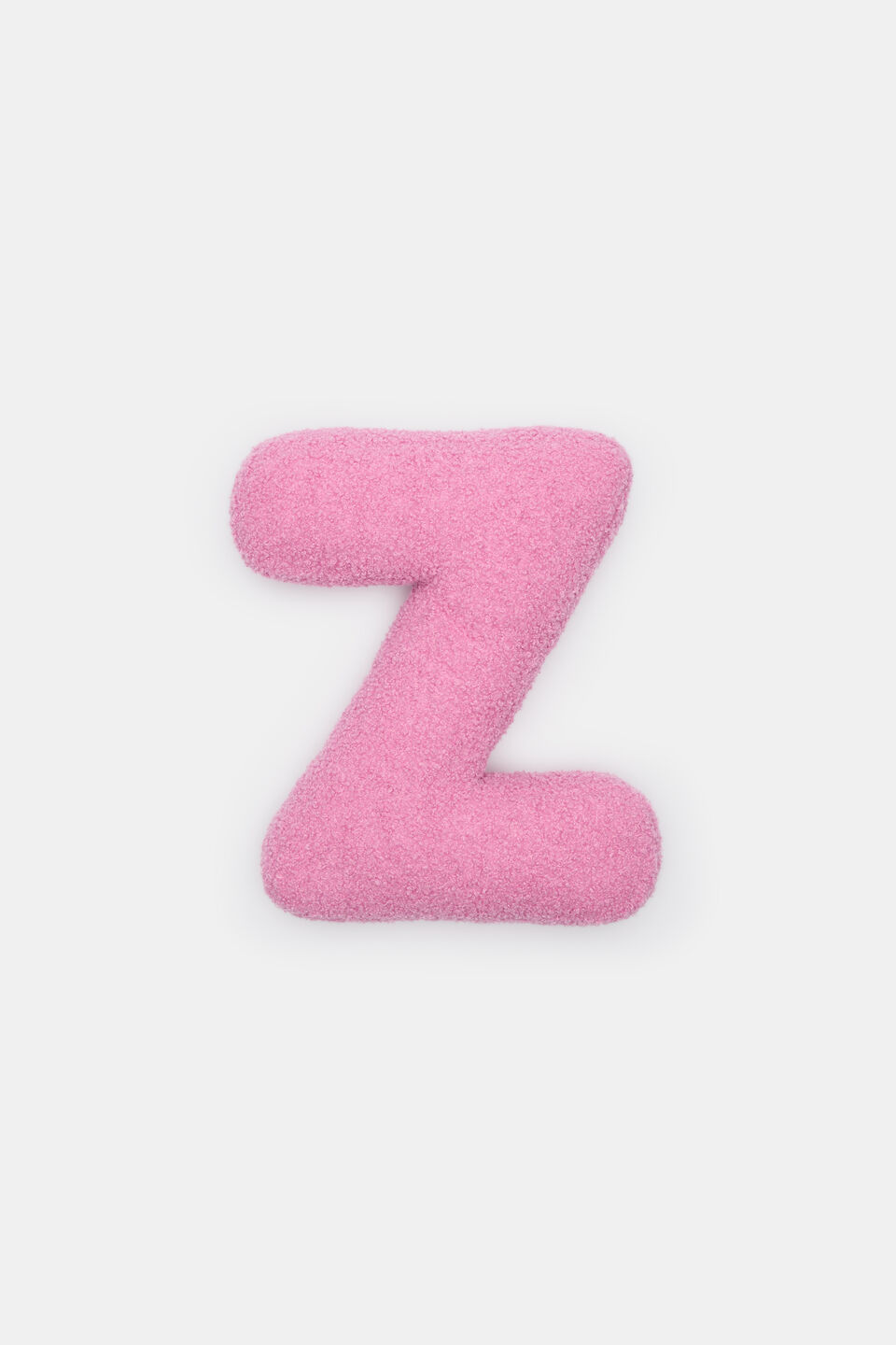 Pink Boucle Initial Cushion  Z